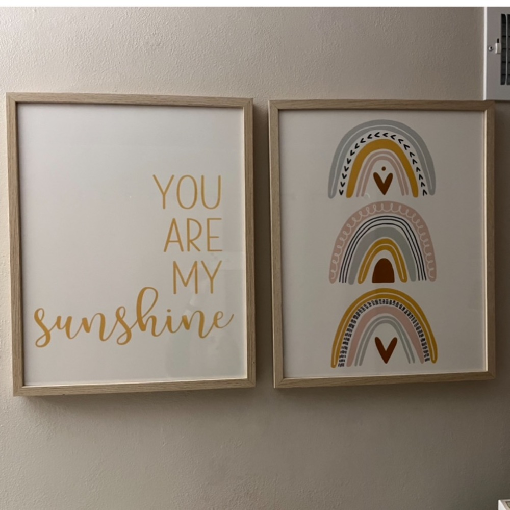 You are my sunshine rainbow 16x20 prints, frames not included